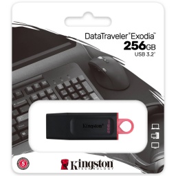 PEN DRIVE 256GB KINGSTON DATATRAVELER EXODIA PENDRIVE USB 3.2