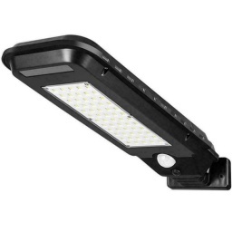 LUZ EXTERIOR FOCO SOLAR 30W LED CON SENSOR FOTOCELULA + TORNILLOS