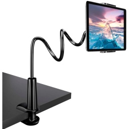 SOPORTE FLEXIBLE PARA TABLET O CELULAR PARA ESCRITORIO MESA CAMA IPAD CON PINZA CASA TRABAJO