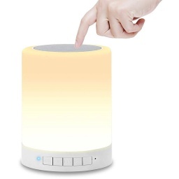 LAMPARA DE MESA TACTIL LED DE COLORES CON PARLANTE BLUETOOTH FM USB MICRO-SD AUX TOUCH