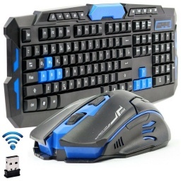 COMBO TECLADO + MOUSE GAMER INALAMBRICO GAMING HK8100 WIRELESS 2.4GHZ