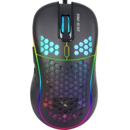 MOUSE GAMER 7 BOTONES 6400 DPI LUZ LED COLORES RGB XTRIKE ME GM-512