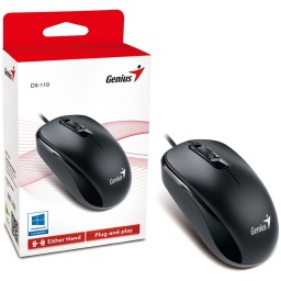 MOUSE AMBIDIESTRO CABLEADO USB 2.0 GENIUS DX-135 PLUG AND PLAY WINDOWS MAC