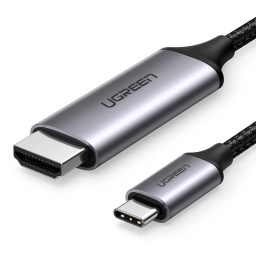 CABLE USB C O TIPO C USB-C A HDMI 1.5M CELULARES IPHONE 15 SAMSUNG "S" NOTEBOOK CHROMEBOOK UGREEN