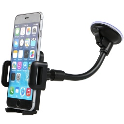 SOPORTE DE AUTO PARA CELULAR CON BRAZO FLEXIBLE Y VENTOSA