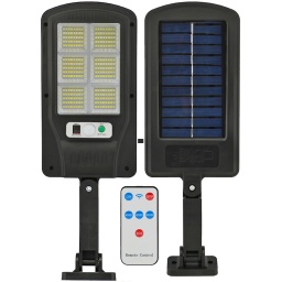 LUZ EXTERIOR FOCO SOLAR 100W 240 LEDS SENSOR FOTOCELULA + CONTROL REMOTO + TORNILLOS