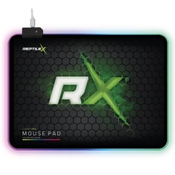 MOUSE PAD GAMER LUZ LED RGB COLORES O ALFOMBRA DE 35 X 25 CM REPTILEX