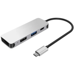 HUB USB C TIPO C 2 PUERTOS USB 3.0 3.1 + 1 HDMI (VIDEO 4K) USB-C TYPE C