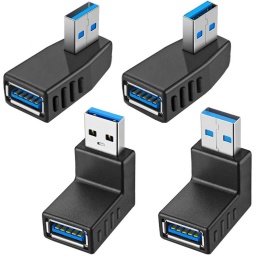 KIT DE 4 ADAPTADORES USB 3.0 3.0 EN ANGULO (TODAS LAS POSICIONES POSIBLES)