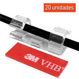 ORGANIZADOR PARA CABLE O GUIA ACOMODAR CABLES 20 UNIDADES (GRANDE)