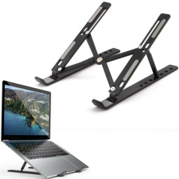 SOPORTE PARA NOTEBOOK LAPTOP TABLET DE PLASTICO PLEGABLE ERGONOMICO INCLINACION REGULABLE