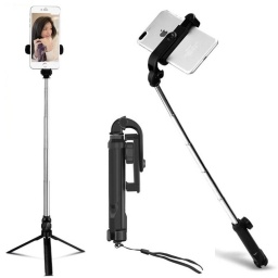 TRIPODE + MONOPOD SELFIE STICK UNIVERSAL + BOTON BLUETOOTH XT-10