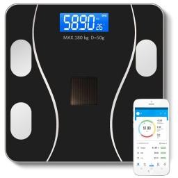 BALANZA BAO INTELIGENTE SMART SCALE APP BLUETOOTH PARA CELULAR RECARGABLE Y SOLAR