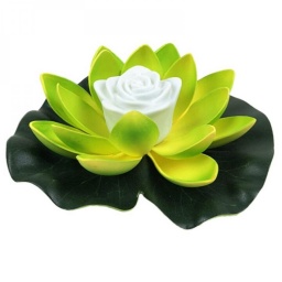 LUZ LED DE FLOR DE LOTO FLOTANTE PARA DECORAR LAS PISCINAS O JARDIN