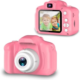 CAMARA DE FOTO DIGITAL INFANTIL PANTALLA 2 PULGADAS NIOS JUGUETE - ROSADO