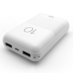 CARGADOR EMERGENCIA POWER BANK 10000 MAH PB103 2 SALIDAS USB 1A+2.1A ROCA