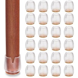PROTECTOR DE SUELO SILICONA PARA PATAS DE SILLAS MUEBLES X24 REDONDO