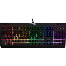 TECLADO GAMER  HYPERX ALLOY CORE RGB QWERTY EN ESPAOL LUZ LED COLORES