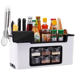 ORGANIZADOR DE CONDIMENTOS UTENSILIOS DE COCINA VARIOS COMPARTIMENTOS