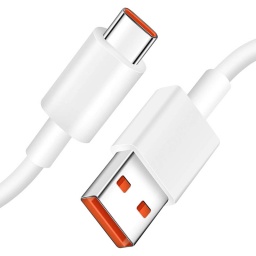 CABLE USB DE CARGA ULTRA RAPIDA TIPO A / USB TIPO C 100W 6A 1 METRO USB-C