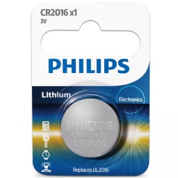 PILA BATERIA CR2016 3V PHILIPS CONTROL REMOTO Y VS DISPOSITIVOS TIPO MONEDA
