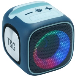 PARLANTE BLUETOOTH CUBO SOPORTE PARA CELULAR LUCES LED RGB LECTOR MEMORIA PENDRIVE USB TWS TG-359