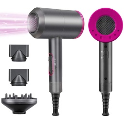 SECADOR DE PELO 3 EN 1 SUPER HAIR DRYER SUPERSONIC 3 PUNTAS INTERCAMBIABLES 1800W