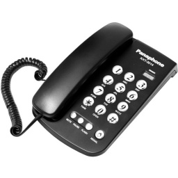 TELEFONO FIJO DE LINEA PARA MESA CON PANAPHONE KXT-3014 - NEGRO