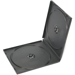 PACK KIT 10 CAJAS ESTUCHES CAJA SOBRE PORTA CD DVD DOBLE 7MM (DOBLE DISCO)