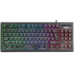 TECLADO MEMBRANA GAMER EN ESPA�OL MARVO GAMING K607 LUCES LED RGB COLORES