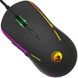 MOUSE GAMER LED RGB 6 BOTONES 10.000 DPI AJUSTABLES USB MARVO G924 G-924