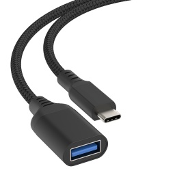 CABLE EXTENSION ALARGUE USB-C MACHO A UBS 3.0 HEMBRA 5 MTS METROS TIPO A(H) A TYPE C(M)
