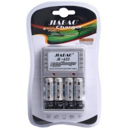 CARGADOR DE PILAS NOVACELL AA Y AAA BATERIA CON 4 PILAS NI-CD 80MA 220V DIRECTO A LA PARED