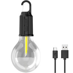 LAMPARA BOMBITA DE LUZ LED FILAMENTO RECARGABLE PARA INTERIOR EXTERIOR BOMBILLA ARNES COLGAR CAMPING