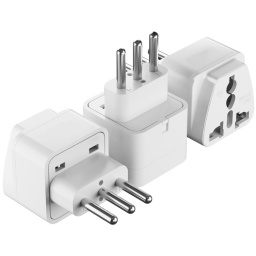 ADAPTADOR FICHA UNIVERSAL DE CORRIENTE A 3 EN LINEA ECO 10A