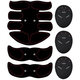 3 PARCHES ELECTRO ESTIMULADORES MUSCULARES ABDOMINAL BRASOS TONIFICADOR