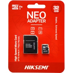 MEMORIA MICROSD 32GB CON ADAPTADOR HIKSEMI MICRO-SD CLASE 10 92 MBS R