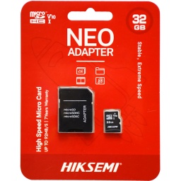 MEMORIA MICROSD 32GB CON ADAPTADOR HIKSEMI MICRO-SD CLASE 10 92 MB/S R