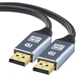 CABLE DP DISPLAY PORT 8K 4K 2 METROS MACHO MACHO MAC PC 2M V 1.4