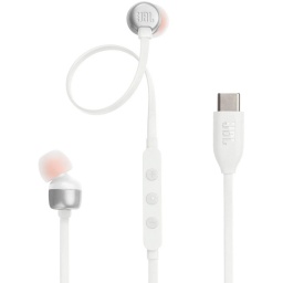 AURICULARES JBL TUNE 310C HARMAN CON CABLE TIPO C USB-C HI-RES AUDIO ALTA RESOLUCION - BLANCO
