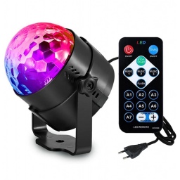 MEDIA BOLA LUZ LED RGB LUCES DE COLORES PARA FIESTAS ESFERA DISCOTECA CON CONTROL