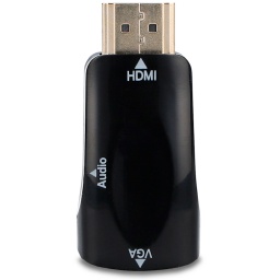 ADAPTADOR CONVERSOR CONVERTIDOR DE HDMI A VGA CON AUDIO