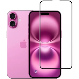 PROTECTOR DE PANTALLA VIDRIO TEMPLADO IPHONE 16 PLUS / 15 PLUS - 9D 6D 5D PREMIUM 9H