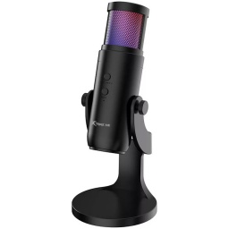 MICROFONO OMNIDIRECCIONAL USB GAMER CON LUCES LED RGB XTRIKE ME XMC-03