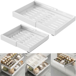 BANDEJA ORGANIZADORA EXTENSIBLE CORREDIZA DE 42CM Y EXPANDIBLES DESDE 43 HASTA 77 CM