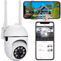 CAMARA DOMO PARED INTERIOR INALAMBRICA IP WI-FI 360 1080P FULL-HD GRABA EN MICRO-SD WIFI