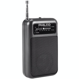 RADIO PORTATIL SUPER COMPACTA PORTABLE FM / AM 2 PILAS AA PHILCO AUX JACK 3.5MM