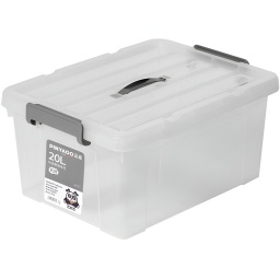 CAJA ORGANIZADORA DE PLASTICO 20 LITROS COLOR ORGANIZADOR TRANSPARENTE