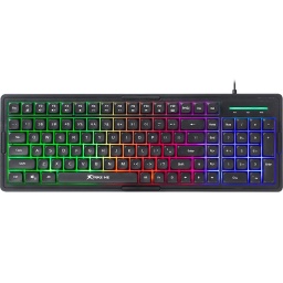 TECLADO GAMER EN ESPAOL LUCES LED RGB COLORES XTRIKE ME KB-309 CABLEADO USB 2.0