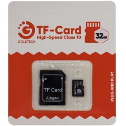 MEMORIA MICROSD 32GB CON ADAPTADOR MICRO-SD CLASE 10 GOLDTECH